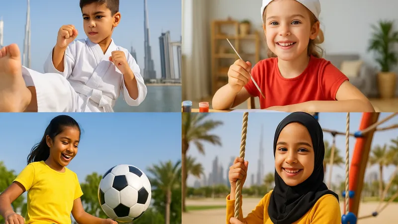 Kids different sports