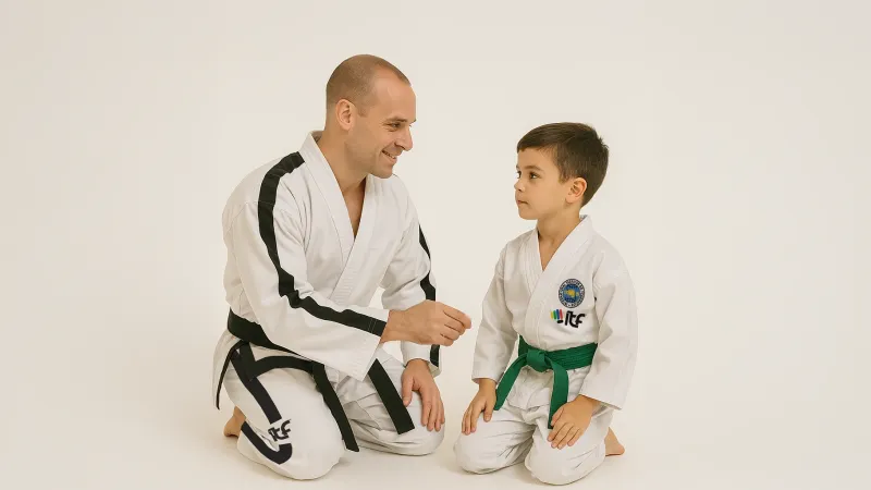 Instructor Feedback to Kid In Taekwon-Do Class