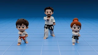 Middle Punch Technique for Kids in ITF Taekwon-Do