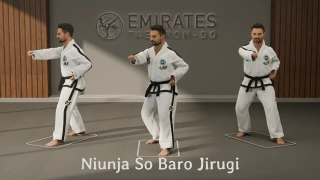 L-stance obverse middle punch (Niunja So Baro Jirugi) technical reference